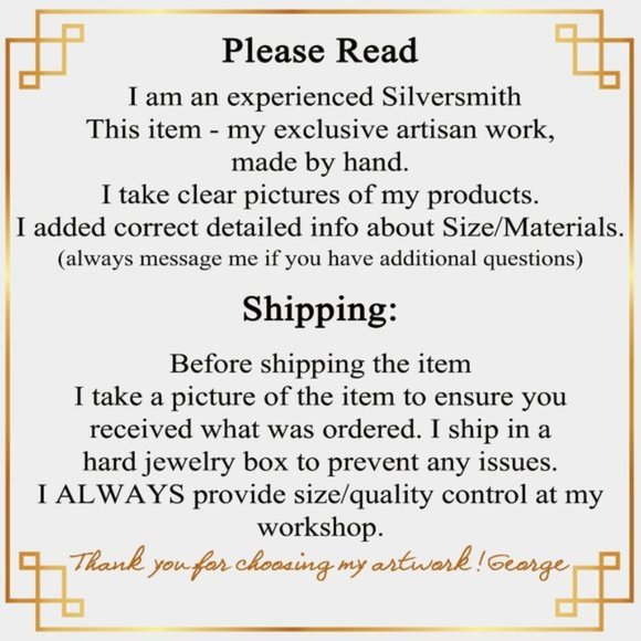 HANDCRAFTED WITH LOVE 'GG UNIQUE JEWELRY' - Picture 2 of 6